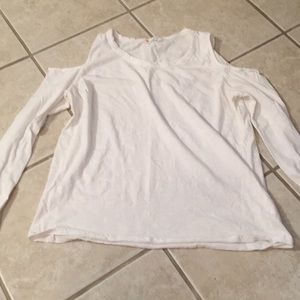 Lightweight Cotton Open Shoulder Top